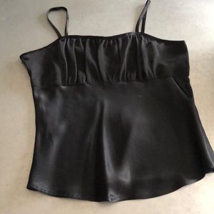 Black Satin Cropped Cami (Circa early 2000’s)